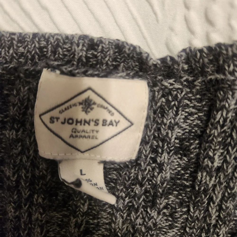 Grey V Neck Sweater Large Womens